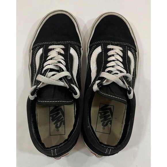 Vans Old Skool Classic Unisex Sneaker Shoes Size Mens 5.5 Womens 7 Black‎ White - Picture 5 of 8